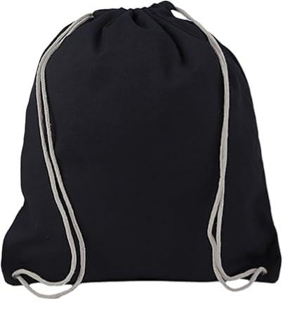 CQXSYTBN Turnbeutel Baumwolle Schwarz 35x40 cm | Stoffbeutel & Sportbeutel, zum Bemalen, bemalbarer DIY Baumwollbeutel, als Geschenk zu Ostern & Karneval