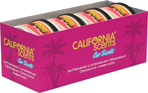 California Scents, Car Air Fresheners Can, Sonoma Sunrise Car Scent | Pack of 4 Long-Lasting Fragrance, Eliminates Odour
