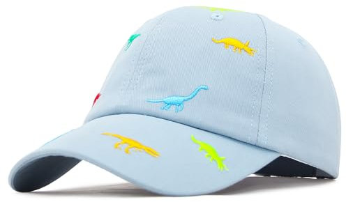EOZY-Striscia Soffice Tesa Semplice Bambino Cappello con Visiera Blu