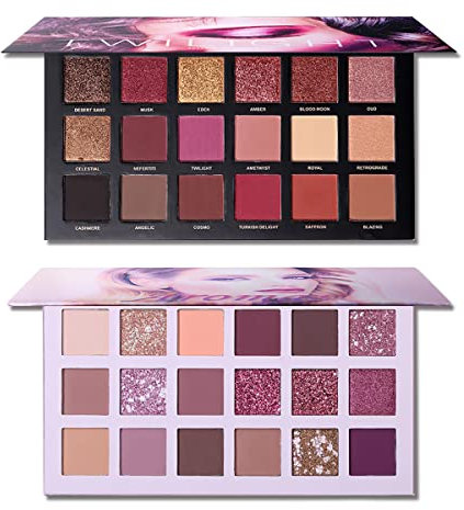 Anti Occhiaie,Twilight Dust + Aromas The New Nude Eyeshadow Palette Makeup Set Matte Shimmer Glitter Ppressed Pearl All Highly Pigmented Blending Powder Natural Velvet Texture Eye Shaow Kit