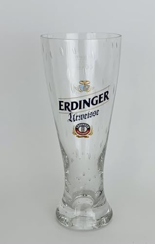Erdinger - Bicchiere da birra bianco satinato, 1 x 0,5 l