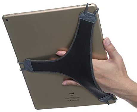 TFY Dragonne en polyuréthane Souple, Compatible avec iPad Pro 12,9 et Plus (Gris)