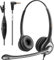 Wantek Auricolari Telefonici con Microfono a Cancellazione del Rumore, Cuffie Telefoniche Jack da 2,5mm Funzionano per Telefoni Cordless Cisco Uniden Polycom DECT Gigaset Home Office