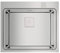 Teka Zenit RS15 1C - Fregadero Encastrado de 60 cm, 1 Cubeta, Fregadero PureLine con SilentSmart, Desagüe Automático Cuadrado, Tapa Decorativa, Color Acero Inoxidable