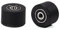 MroMax 2 Stück 6 x 30 x 20 mm Rollen-Spannrolle Gleitrolle Förderband Nylonrad für Möbel, Hardware-Zubehör, mobile Tür (schwarz)
