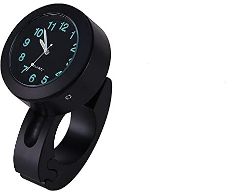 1 Stück Motorrad Lenkerhalterung Uhr Glow Watch wasserdicht für das Motorrad/Cruiser/Chopper/Custom mit 7/8 bis 1 Lenker