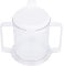 wosume Water Cup, Double Handle Mug Lightweight Water Drinking Cup Spill-Proof Sippy Cup for Children Elderly