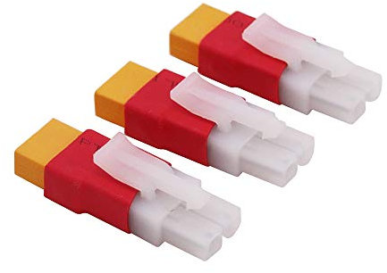 OliYin 3 St. kompatibel für Tamiya Männlich zu XT60 Weiblich Stecker Adapter für NiCd NiMH Dynamite Packs (Packung von 3)