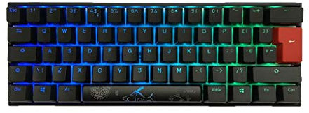 Ducky One2 Mini 60% RGB USB Mechanical Gaming Keyboard Brown Cherry MX Switch UK Layout