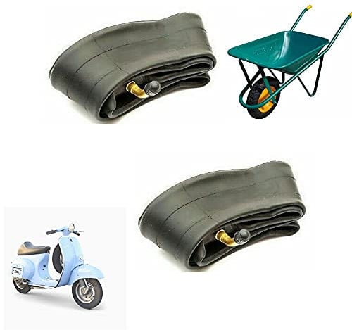 2 CAMERE D’ARIA 3.50/4.00 – 8 CON VALVOLA CURVA TR87 PER VESPA CARRELLI CARRIOLA CON CERCHIO DA 8 POLLICI