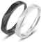 Gualiy Ringe Paar Silber, Hochzeit Ringe, Rhombus Ring für Herren Damen, Silber