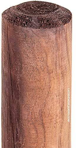 Suinga Baumpfahl 200 cm Ø 10 cm | Rankhilfe mit Spitze | Zaunpfosten für Zäune, Garten und Pflanzen | Holzpfosten | Baumstütze