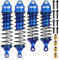 5862 Stoßdämpfer-Set, Maßstab 1:10, RC Auto Stoßdämpfer vorne und hinten, kompatibel mit 1/10 Traxxas Slash/Rustler/Stampede 4x4 4WD Upgrade Ersatzteile #5862 (blau), 4 Stück