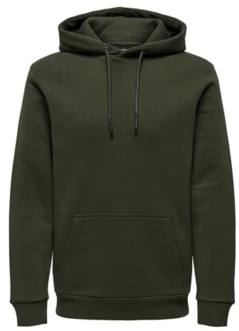 Only & Sons Herren Kapuzenpullover Grün X_S
