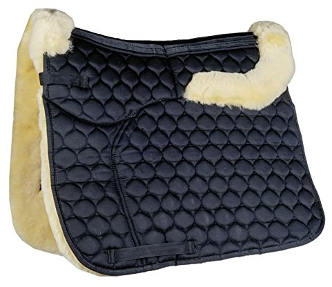 HKM Lammfell Schabracken Schwarz/Natur One Size
