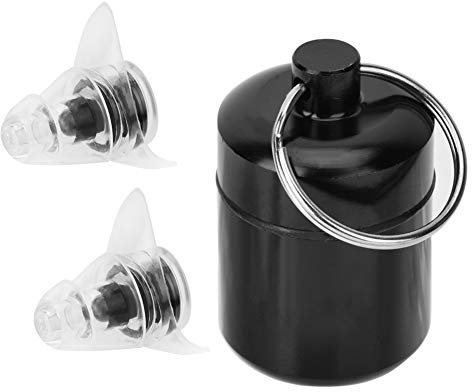 High Fidelity 27dB Anti Noise Ohrstöpsel mit Verpackung, Noise Reduction Music Earplugs für Concert Music Festival Disco DJ(Schwarz)