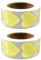 ZoZoMaiy 1000 Stück Gold Herz Aufkleber Selbstklebende Deko Herzform Aufkleber 25mm Valentinstag Herz Aufkleber Roll für Hochzeiten Valentinstag Party Scrapbook und Geschenk Dekorieren (2 Rolle)