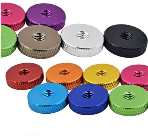 10 Stück Aluminium-Rändelmutter M3 M4 M5 M6 Aluminium-Rändelmutter Rändelmuttern zum Verriegeln von Aluminium-Handmuttern-M5, Lila