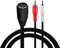 Disscool Câble répartiteur Y plaqué or, 8 broches DIN femelle vers double RCA mâle stéréo, câble adaptateur convertisseur audio pour équipement d'instrument vidéo (0,5 m)