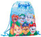 Paw Patrol Marshall Chase PE-Set mit Kordelzug, Turnbeutel, Kinder-Schwimmtasche, Kinderzimmer-Rucksack, blau / grün, Einheitsgröße, Beutel mit Kordelzug