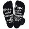 Brightdeal Lustige Socken für Papa Opa, Bitte nicht Stören Papa ruht Seine Augen aus Socken, Socken Geschenke zum Geburtstag für Größen 38-46