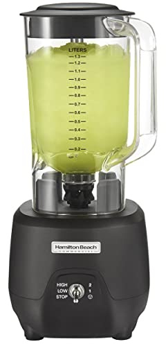 GGM Gastro Mélangeur de bar HBB908R - 1,25 litres - 745 watts - 2 réglages de vitesse - Accouplement en métal - Récipient incassable et sans BPA - Lames en acier inoxydable - BMHBC9R