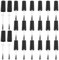 minkissy Gel Polish Bottles Brush Caps Set 20pcs Nail Polish Brush Covers White for