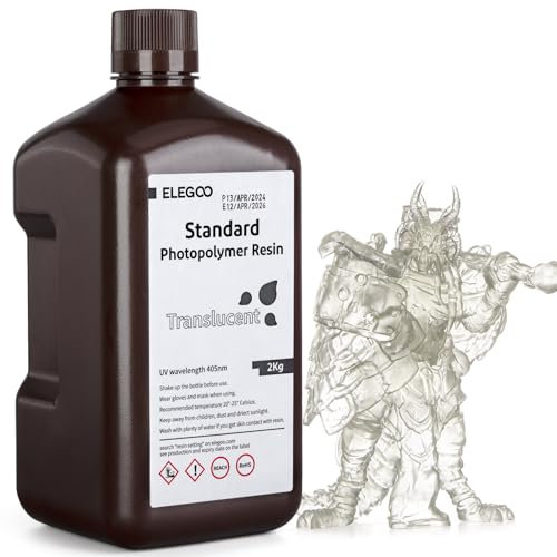 ELEGOO Upgraded 3D Printer Resin 405nm UV Curing Standard Photopolymer Resin V2