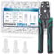 smseace 580pcs 3-Values Closed End Crimp Terminal with Wire Stripper Crimping tool 22-16/16-14/12-10AWG Wire End Caps Closed End Wire Connectors