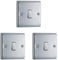 BG Electrical NPC12 Single Light Switch, Polished Chrome, 2-Way, 16AX (Pack of 3)