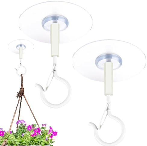 Generisch Ganchos adhesivos para techo, ganchos de techo adhesivos, colgadores de techo de seguridad sin taladrar | ganchos de pared resistentes al viento para tiras de luces LED, pancarillas,