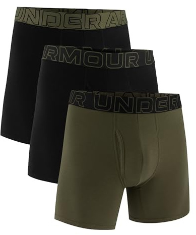 Under Armour Herren Boxershorts aus Performance-Baumwolle im 3er-Pack, 15 cm Beinlänge – atmungsaktiv, feuchtigkeitsableitend, weiches Tragegefühl, ganztägiger Komfort
