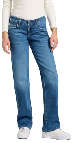 Lee Damen-Jeans Zoe, Low Rise Straight Fit, Straight Leg