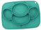 GREENADSCAPE Plato Dividido Para Destete De Bebés Para Niños Y Niñas Plato Sin Cuenco Apto Para Lavavajillas