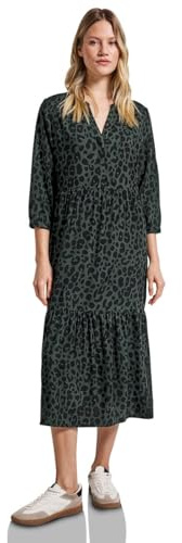 Street One Damen Gemustertes Volant-Kleid