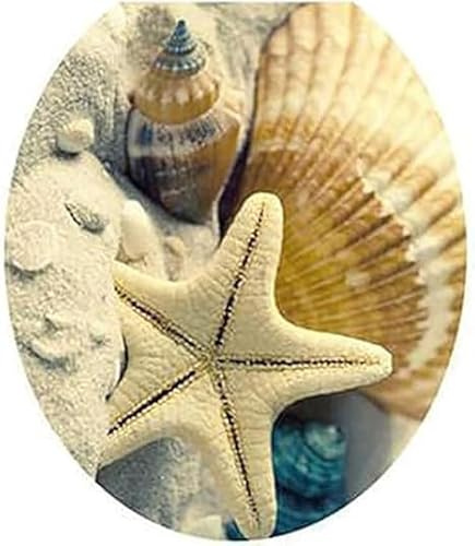 Shell Decoration Removable Toilet Seat Sticker Ocean Forest Sky Fish Vinyl Decal Bathroom Decor A Comfortable and Nice Processing Eco-Friendly Bathroom Toilet Accessories
