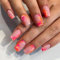 Gradient False Nails French Tip - Ombre Press on Nails Short - Reusable Glossy Full Cover Stick on Nails for Women Girls in 12 Sizes, 24 Pcs Fake Nail with Glue