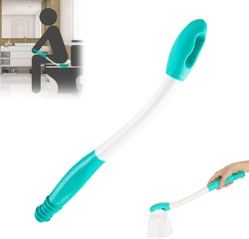 Essuie Fesse Aide aux Toilettes, Aide à l'essuyage des Fesses, Outil de Toilette, 38 cm Lave Fesses WC, Accessoires de Toilette pour le Balayage, Longue portée, pour les personnes âgées handicapées