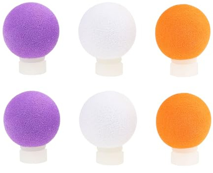 AS Axis Spindleon 6 Stück 17 Mm Schaumstoff-Bissanzeiger Verstellbar für das Fliegenfischen auf Karpfen (Weiß Orange Lila)