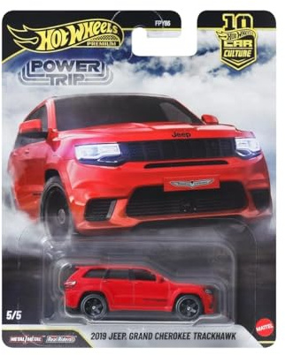 Hot Wheels Premium Car Culture Jeep Grand Cherokee Trackhawk SUV Sportwagen Premium Collection Maßstab 1:64 für Kinder ab 3 Jahren