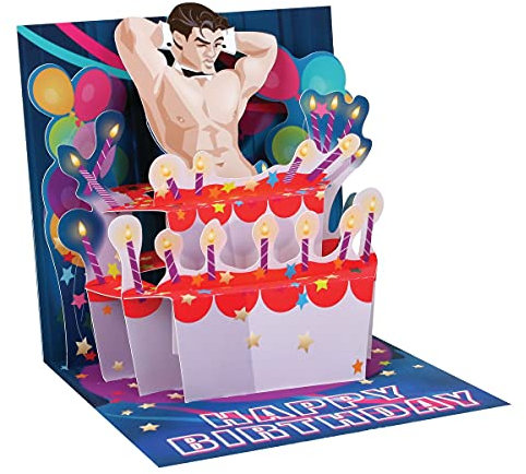 PopShots Studios Pop Up 3D Karte Geburtstag Grußkarte Girl Mädchen Party 13x13cm