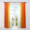 HongYa 2er-Pack Farbverlauf Gardinen Transparenter Voile Vorhänge Schals mit Kräuselband H/B 225/140 cm Orange