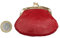 LOLUNA® Mini Porte-Monnaie Femme Cuir véritable Agneau Souple - Fermoir Clic Clac - Couleurs au Choix - Rouge