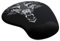 CSL - Mauspad mit Gelkissen - Titanwolf Gaming Handgelenkauflage - Mousepad - Gel Handballenauflage Handauflage Gelpolster ergonomisch - wasserabweisend und abwaschbar - schwarz