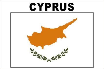 SAFIRMES Cyprus 1 x Aufkleber 10 x 15 cm Vinyl Sticker Auto Motorrad Koffer