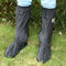 Reminnbor Copriscarpe impermeabile per stivali da pioggia Moto Scooter Bicicletta Ciclismo Copriscarpe antiscivolo impermeabili per escursioni all'aperto Campeggio pesca (M-Nero)