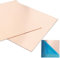 2 Pcs 99.9%+ Pure Copper Sheet, 6 x 6, 28 Gauge(0.3mm) Thickness, No Scratches, Film Attached Copper Plates