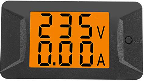 Voltímetro AC 40‑400V 100A Medidor de Panel de Amperios de Voltaje Digital Dual Amperímetro Voltímetro 110‑220V