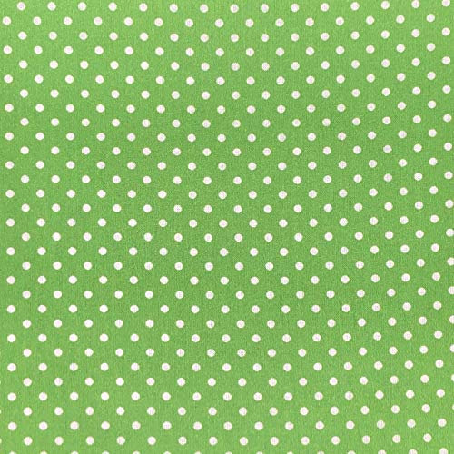 Baumwollstoff, gepunktet, 3 mm, Erbsenflecken, für Kleider, Masken, Quilten, 140 cm breit (Apfel, pro halber Meter)