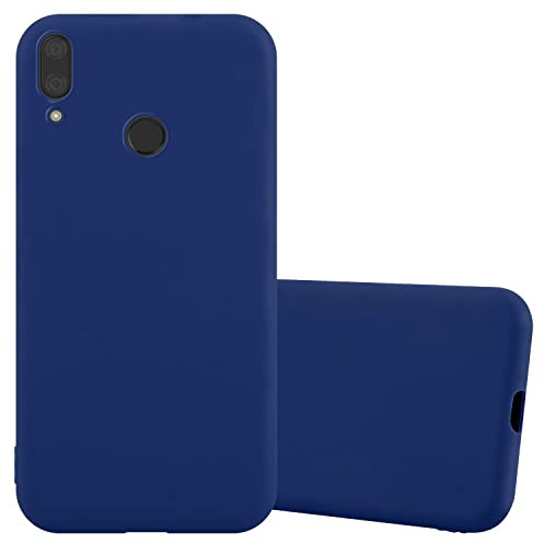 Cadorabo Hülle kompatibel mit Huawei Y7 2019 Y7 Prime 2019 Schutzhülle TPU Silikon Case Candy Design Slim Kratzfest Weiche Gummi mit Rundumschutz Case Hülle für Huawei Y7 2019 Y7 Prime 2019 in Blau